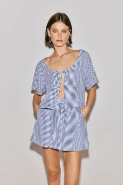 The Sea & I Smock Top Navy